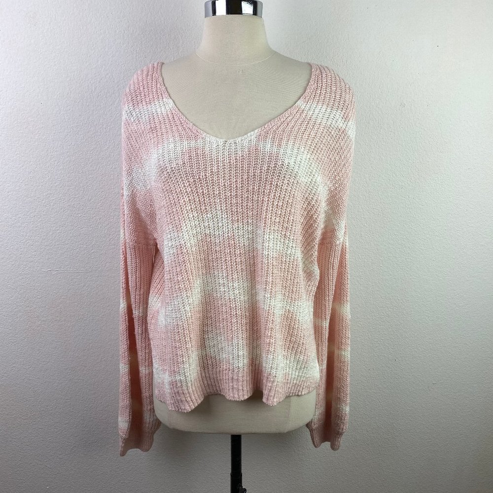 Freshman 1996 XL Pink & White Pullover Sweater